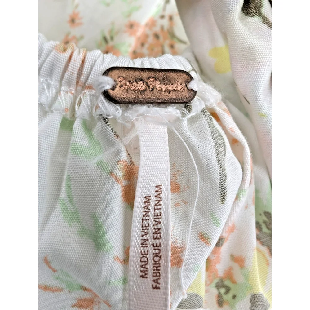 NWT Free People Let The Sunshine In Mini Dress Sz XS Floral Coquette Cottagecore